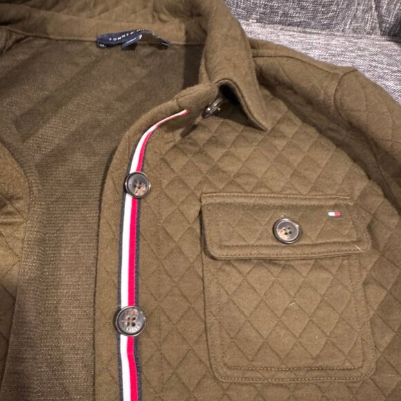 Tommy Hilfiger Lightweight Quilted Jacket – Army Green – Women's Medium - Picture 4 of 7